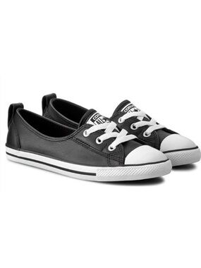 Converse All Star Chunk Taylor Ballet Slip Leather Black 7